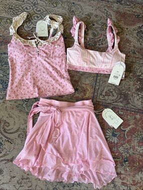 💗 Blogilates 3-Piece Pink Set – So Cute & Flowy